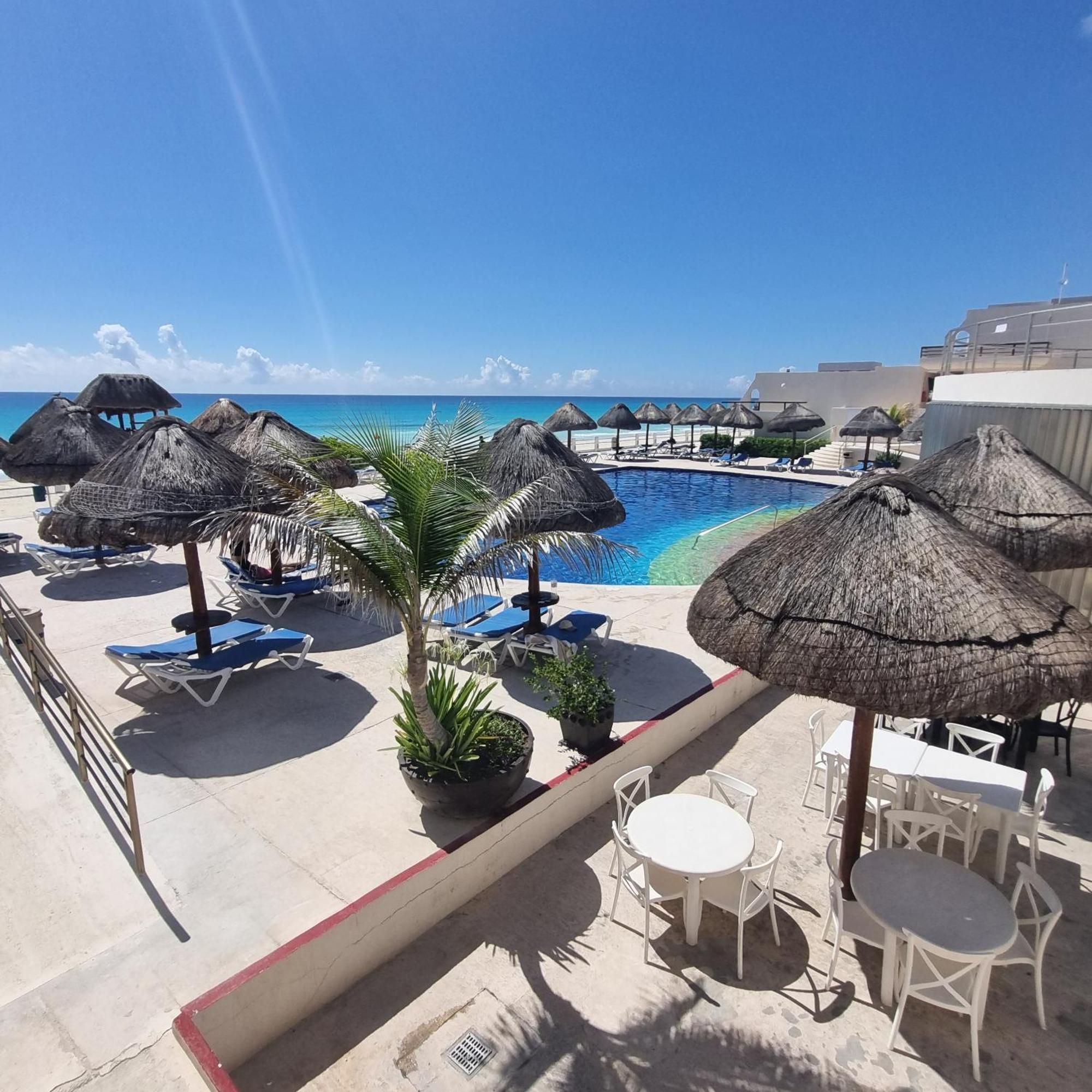 Villas Marlin 108, A Pie De Playa, Albercas, Jacuzi, Ubicacion Inmejorable Cancún Eksteriør billede